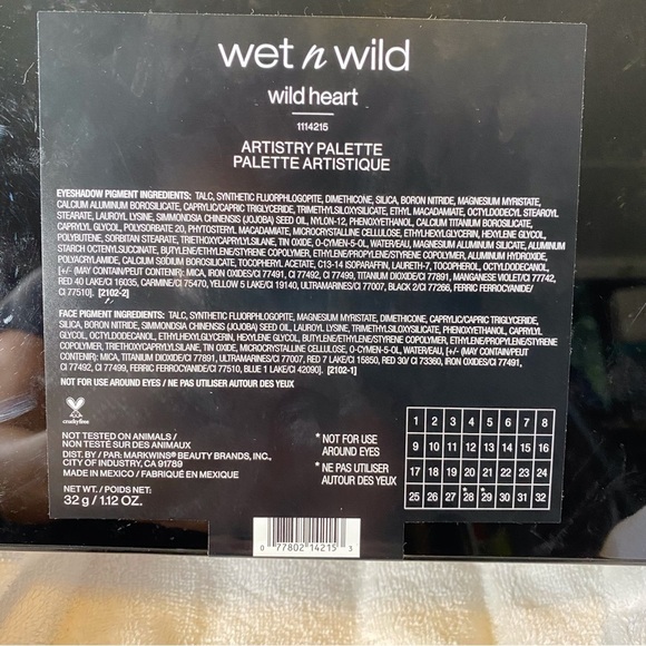 BNIB Wet n Wid Artistry Pallet Eye Shadow - Picture 6 of 6